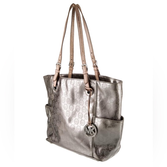 Michael Kors Handbags - Michael Kors Chic Metallic Shoulder Tote Bag